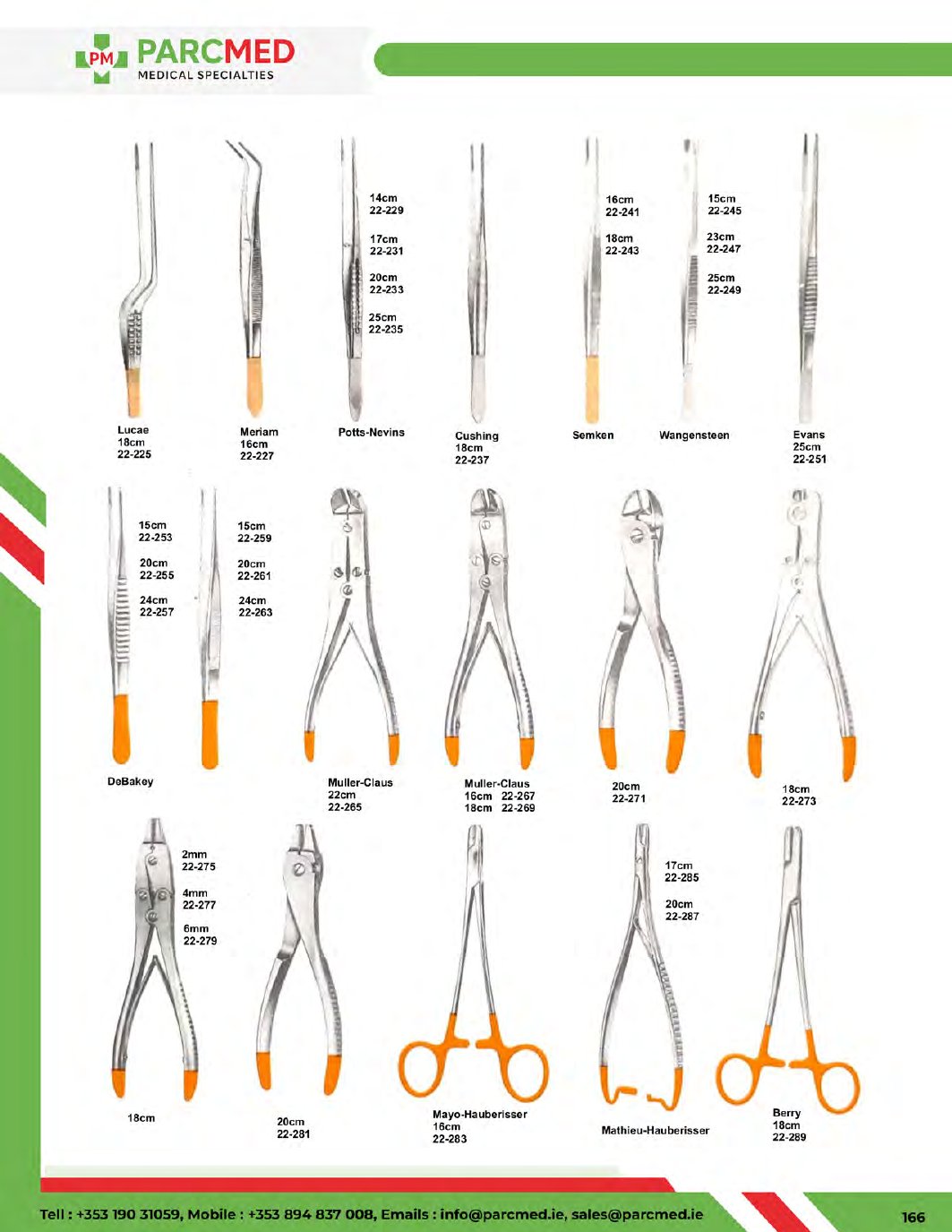 Tungsten Carbide Inserted Instruments - Catalogue Page 167