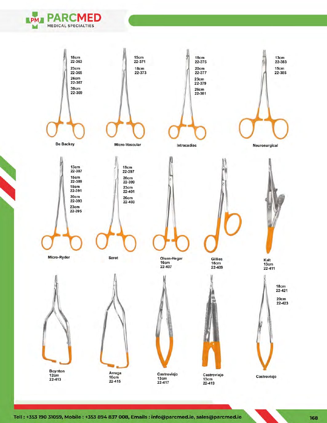 Tungsten Carbide Inserted Instruments - Catalogue Page 169